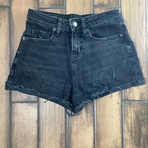 Wild Fable Distressed Black Jean Shorts